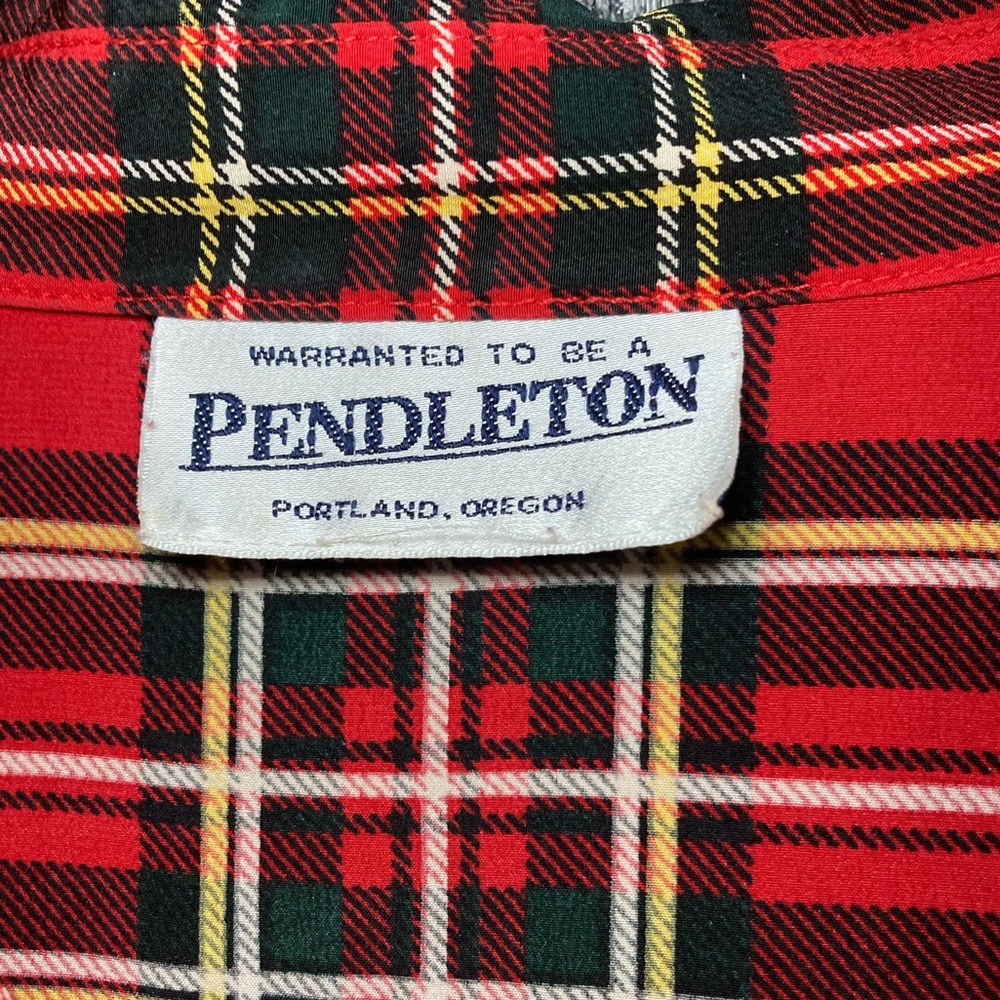 Pendleton Red and Green Plaid Shirt - Picture 2 of 11